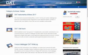 ON LINE IL NUOVO SITO DI DAT INSTRUMENTS - Perforare - DAT instruments datalogger perforazione - Aziende News 6